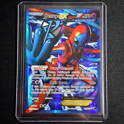 Pokemon TCG - Deoxys EX Full Art 111/116 Plasma Freeze 2013 B&W Karte
