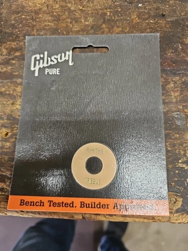 New Les Paul Selector Switch Plastic Plate Toggle Cover Treble Rhythm Creme