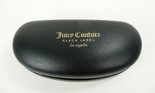 Juicy Couture Black Hinged Hard Case Glasses/Sunglasses Shades Cleaning Cloth