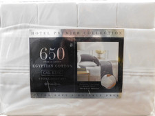 Members Mark Hotel Premier 6 Piece Sheet Set Collection, White, California King