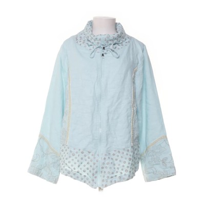 Zizzi Jeans, Strickjacke, Damen, Größe: M, Türkis/Silber, Baumwolle #eTq