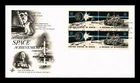 DR JIM STAMPS US COVER DECADE OF SPACE ACHIEVEMENT FDC BLOCK OF 4 ARTCRAFT