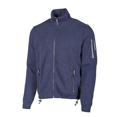 1 IVENHOE Hadar fullzip Windbraker - Strickjacke / Pullover - Steelblue - Gr.M