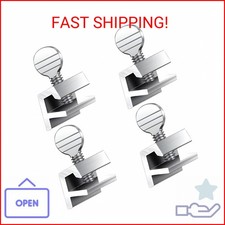 4 Pack Sliding Window Locks Adjustable Aluminum No-Drill Security Locks for Sl
