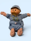 Vintage 1982 Cabbage Patch Kids Baby Doll Blonde Hair Blue Bunny Outfit Paci