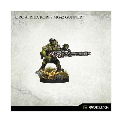 Kromlech Sci-Fi Orc Mini Afrika Corps MG42 Gunner Pack New