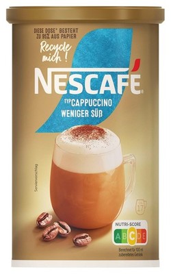 GOLD Typ Cappuccino Weniger Süß, Getränkepulver aus löslichem Bohnenkaffee, kof