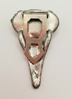Vintage Lime Green Glass Moonglow Moonstone Dress Fur Clip Modernist Silver — photo 8