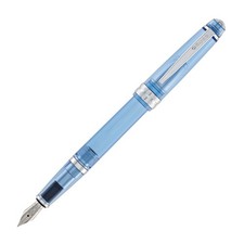 Cross Bailey Light Fountain Pen in Translucent Navy Blue Resin w/ CT- EF