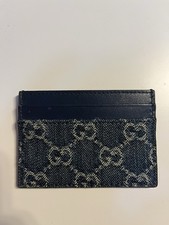 Original GUCCI GG Denim Kartenhalter Card Hol...