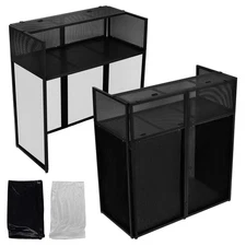 Portable DJ Facade Booth 41"Lx45"Hx20"W DJ Table Stand Booth DJ Table Station