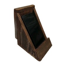 Phone Stand, Rustic, Wooden Cedar , Color: Cona, Hand Made In The USA