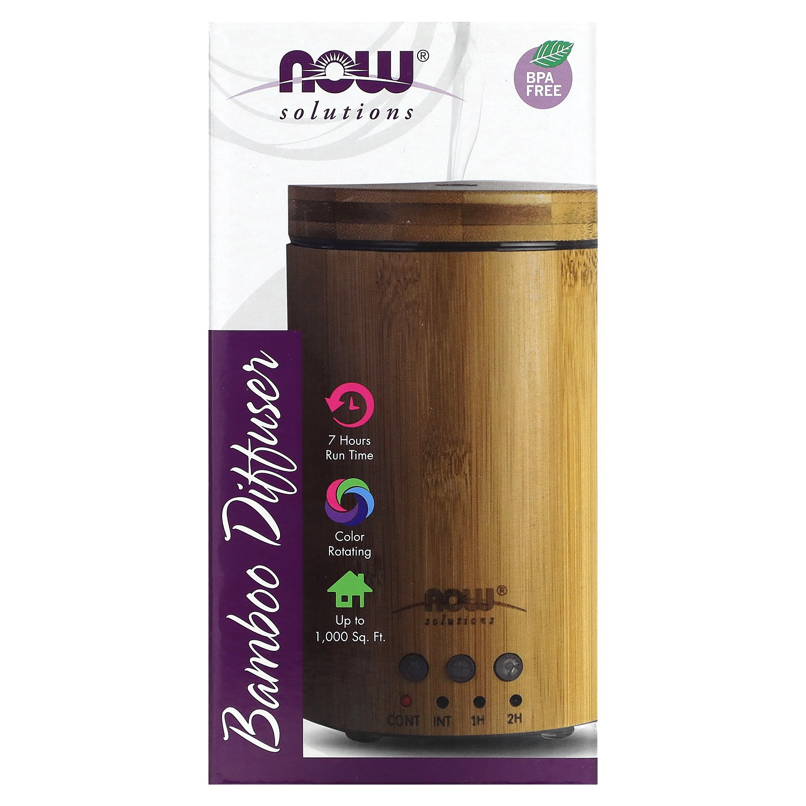 Ультразвуковой масляный диффузор Now Foods Solutions Real Bamboo 1 диффузор без бисфенола-А 8890₽