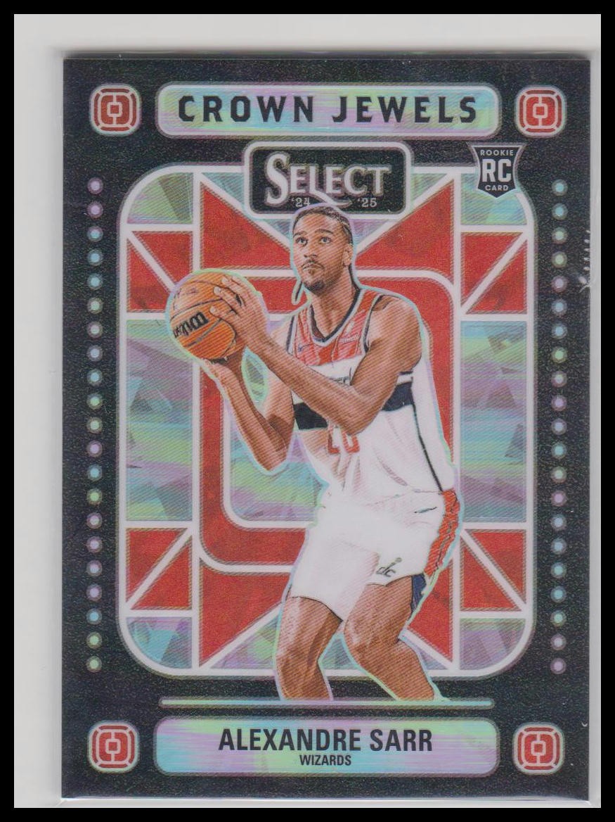 2024-25 Panini Select #2 Alexandre Sarr Crown Jewels