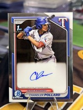 2024 Bowman - Chandler Pollard - 1st Chrome On Card Prospect Autograph - RANGERS