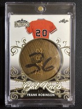 2020 Leaf Lumber Kings #BK16 Frank Robinson GAME-USED BAT KNOB RELIC 1/1 ORIOLES