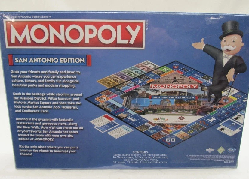 Monopoly Board Game San Antonio Edition: 2-6 Players Family Age 8+ New Sealed - Image 2 of 2