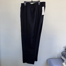 "Pantalones Alfred Dunner para mujer negros talla 24 W 27"" bolsillos delanteros entrepierna"
