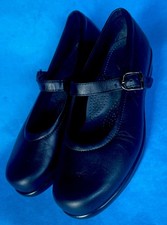 SAS Women's Maria Mary Janes Size 6M Black Leather Tripad Comfort Buckle NWOB