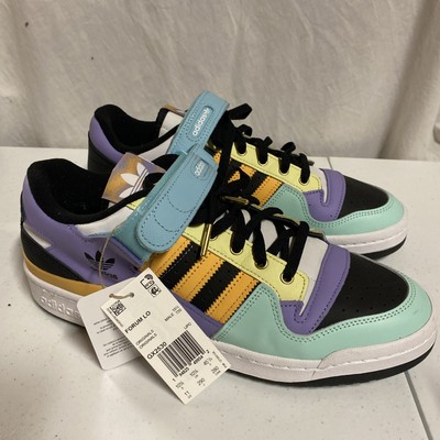 NEW WITH TAGS! ADIDAS ORIGINALS FORUM ''Easter'' Multi Color Shoes Mens 10 1/2