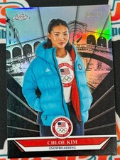 2026 TOPPS CHROME USA WINTER OLYMPICS CHLOE KIM BLACK REFRACTOR /10 SSP WOW