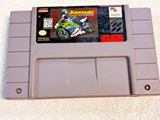 1992 Kawasaki Superbike Challenge SNES Authentic Cartridge Only Super Nintendo E