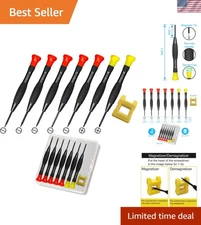 Compact 8PCS Mini Screwdriver Kit with Transparent Case for Electronics Repair