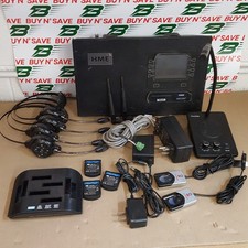HME HD Base 6200, Desk Mic, 4 HS6200 Headsets, AC50 Charger w/ 3 Bttrs - USED
