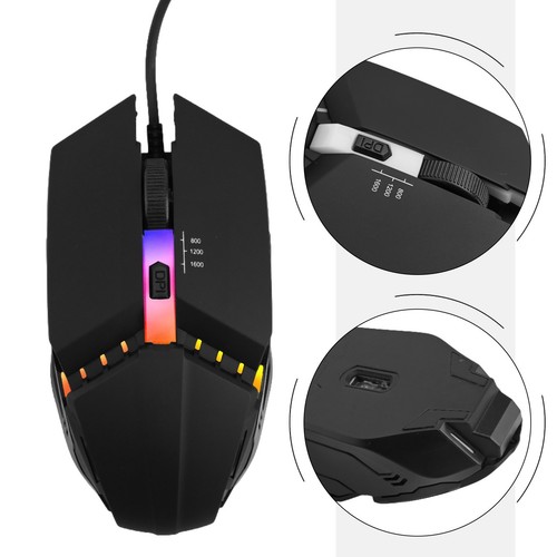 Achieve Smooth and Precise Tracking with the Wired Optical Gaming Mouse - Photo 8/12