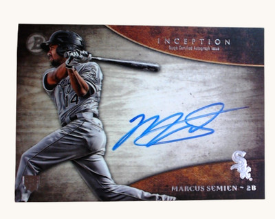 Marcus Semien 2014 Bowman Inception Rookie Auto RC #RAMS White Sox