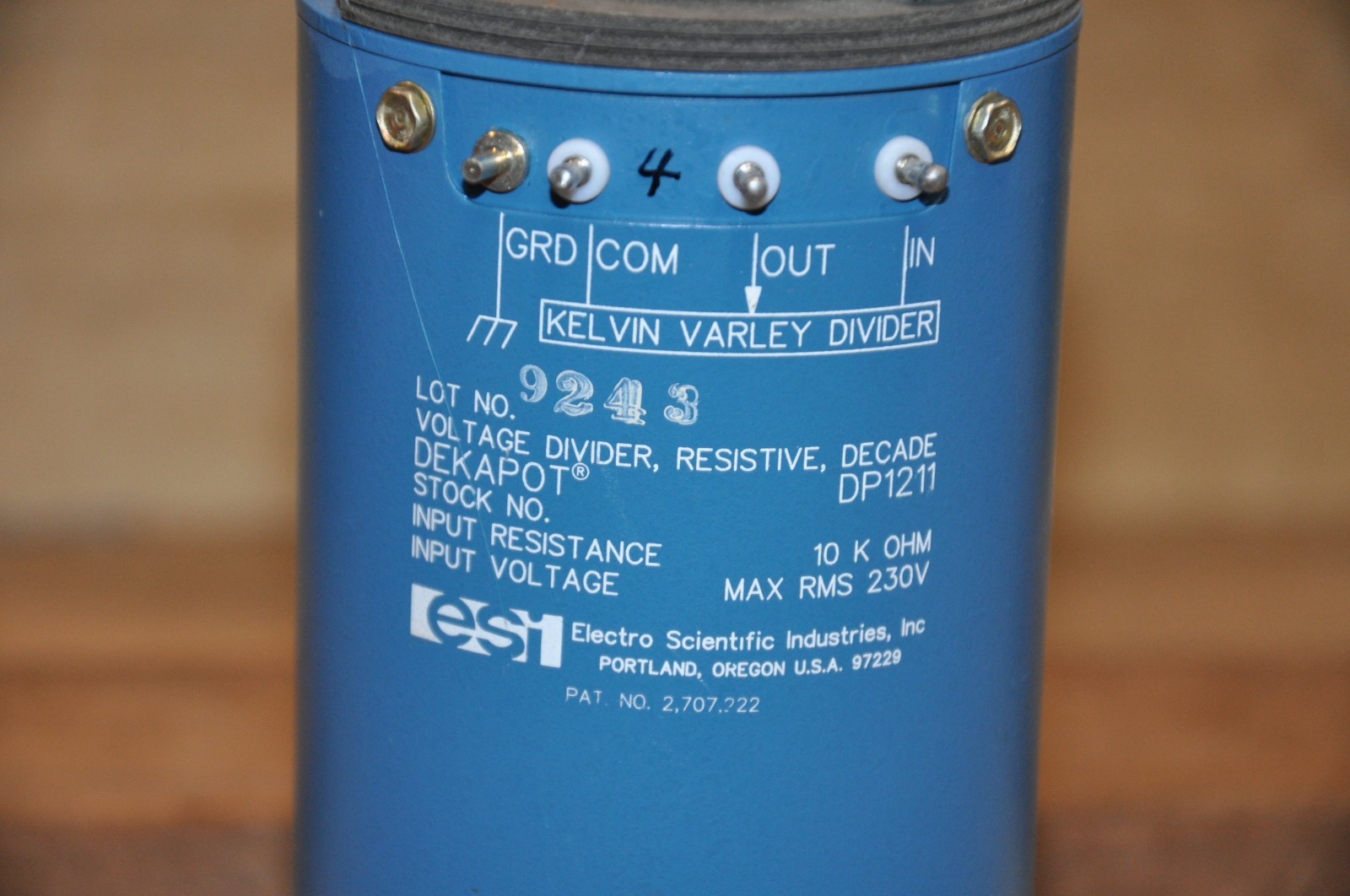 Tegam DP1211 Kelvin Varley Voltage Divider 10Kohm New  ESI,  IET