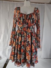 Shein Curve Vcay long sleeve floral dress Size Xl