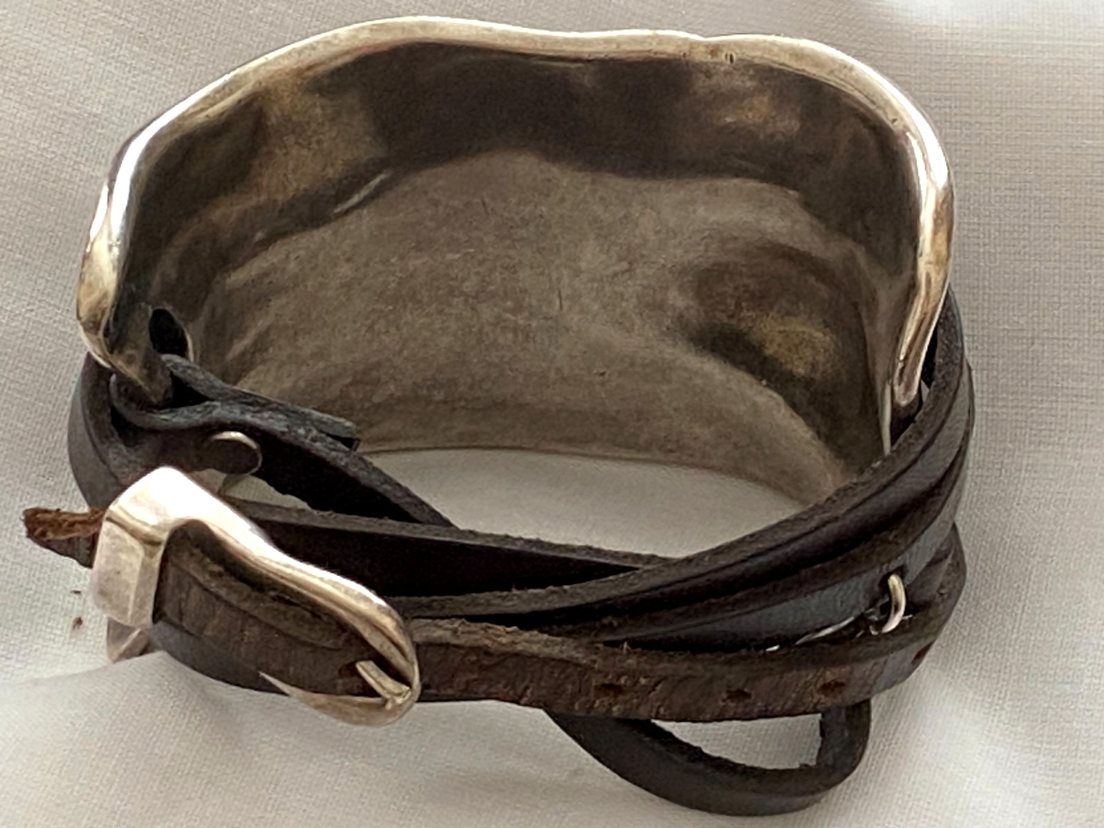 Uno De 50 ~ Silver Plated Cuff Rectangular Wide W… - image 3