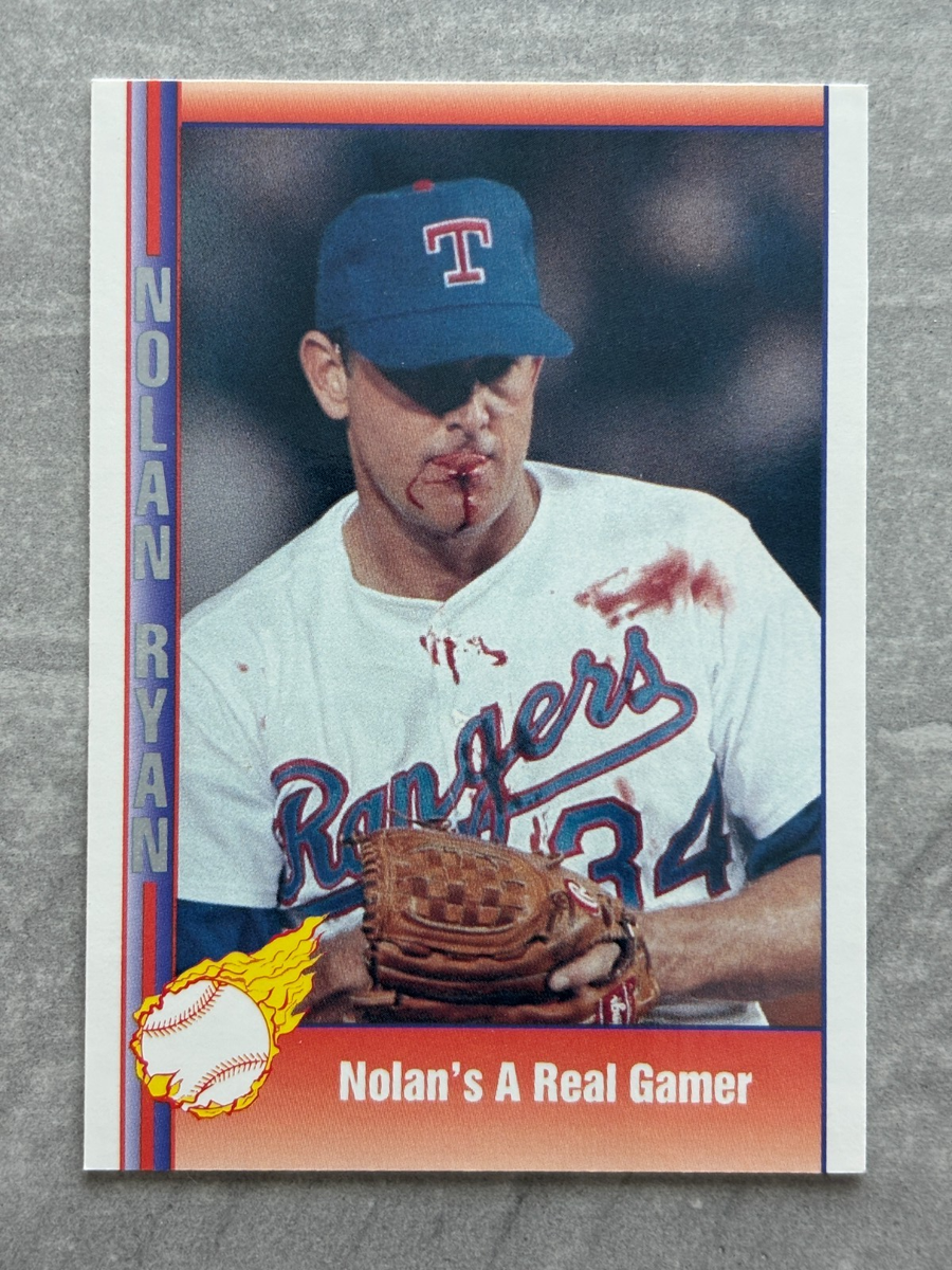 1991 Pacific NOLAN RYAN Rangers BO JACKSON Bloody Lip & Jersey