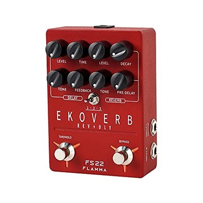 FLAMMA FS22 Delay und Reverse Effekpedal für Gitarre Tap Tempo Freeze-MN