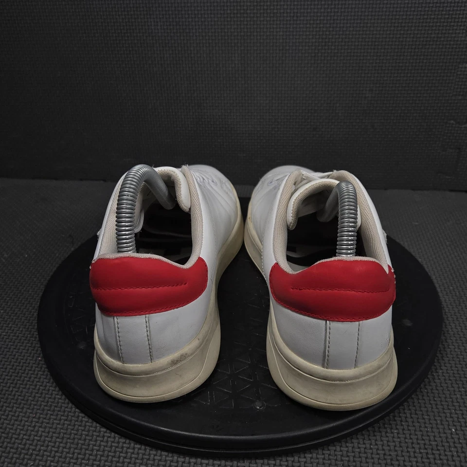 Diesel S-Athene Low W Zapatos Mujer Talla 9 Blanco Rojo Cuero Tenis Informales Foto 4 de 4