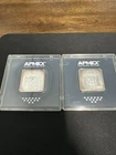 Lot Of 2 Geiger APMEX 1 oz .999 Silver Square Bar in Sealed Assay Some Toning