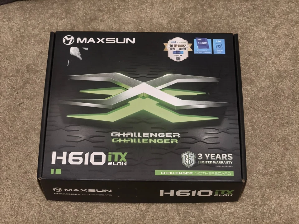 MAXSUN Challenger H610ITX v3 2.5G LGA1700 ITX, DDR4, M.2, PCIe 3.0 x4, HDMI, DP - image 2 of 4