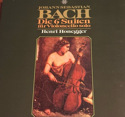 Bach - 6 Suites Suiten Fur Violoncello Solo - Henri Honegger (3 Vinyls)  