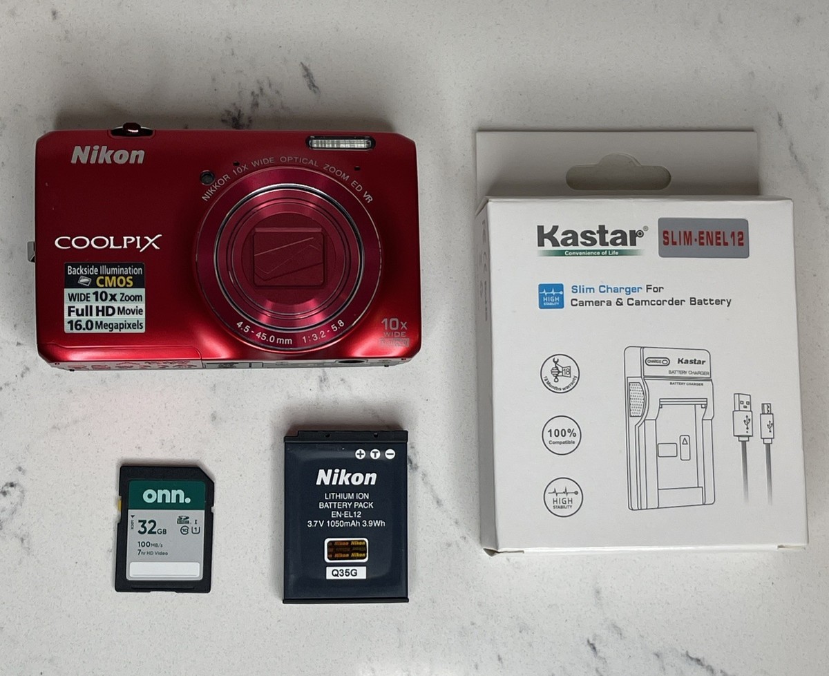 sachiNikon COOLPIX S6300 赤 10倍 Amazon.com: Nikon COOLPIX S6300 16 MP 數位相機,附10 倍變焦