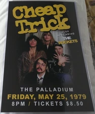 CHEAP TRICK 1979 REPLICA MUSIC CONCERT POSTER