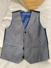 Boys Waistcoat 10-11y NEXT Signature Grey