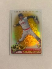 2005 Topps pristine #41 gold refractor Carl Yastrzemski /65 RM