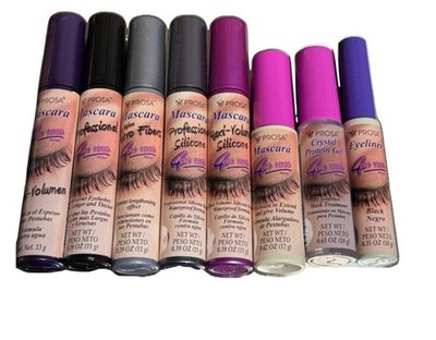 8pcs set PROSA Mascara  7 Rimels + Eyeliner
