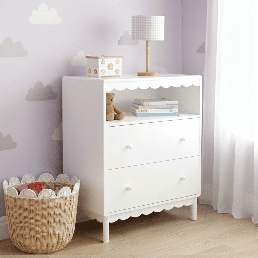 Mainstays WMT10859532 Kids Scallop Dresser White 26690₽