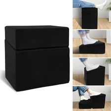 Adjustable Foot Rest Under Desk with 3 16.9 Inch x 4.3 x 6.3 Inch, Black 