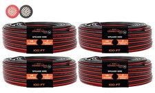 14 Gauge 400 Feet Red Black Bonded 2 Way Speaker Wire Stranded Home 4 Pack