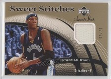 2006-07 Upper Deck Sweet Shot Stitches Memorabilia Gold 7/50 Stromile Swift 9fl