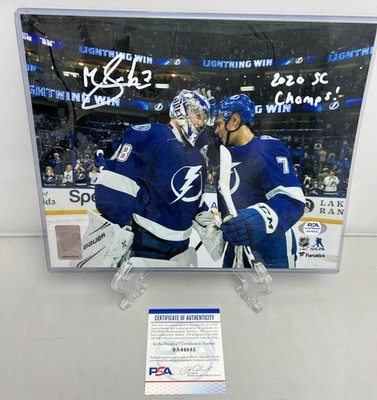 Mathieu Joseph Signed Inscribed ''2020 SC CHAMPS'' 8x10 Photo Autograph PSA COA
