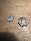 1948 Washington Silver Quarter & 1963 Roosevelt Dime Lot – 90% Silver